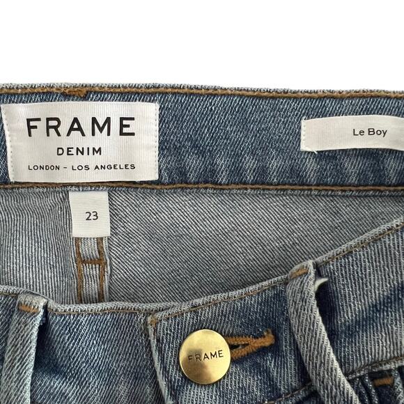 Frame Denim Womens Le Boy Jeans Denim Blue Size 23 - Picture 7 of 10